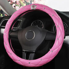 Leather Steering Wheel Cover for CHEVY CHEVROLET for Women Girl Car Accessories picture