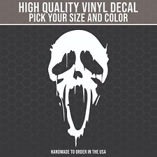 Ghost Horror Decal for Car, Laptop, Halloween Decal, Scary Decal, Scream Decal picture