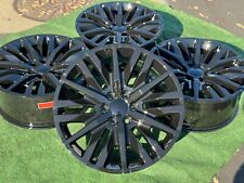 2023 Black 22 Wheels Cadillac Escalade Yukon Tahoe Set OEM Factory GM Specs picture
