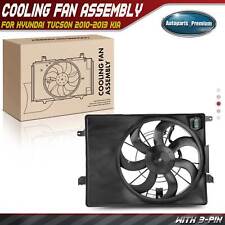 Engine Radiator Cooling Fan w/ Shroud Assembly for Hyundai Tucson 2010-2013 Kia picture