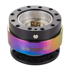 Universal Steering Wheel Quick Release Control Hub Adapter Neochrome Aluminum BK picture