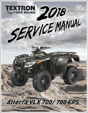Textron Arctic Cat Alterra VLX 700, 700 EPS 2018 New Service Manual 2261-994 picture