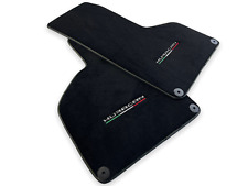 Floor Mats For Lamborghini Huracan 2014-2022 Black Tailored Carpets Green Stitch picture