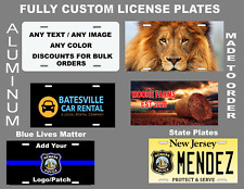 Personalized Aluminum Custom License Plate Customize with Text and or Picture  picture