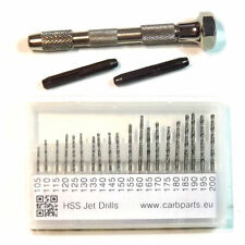 Pin vise hand drill set 105-200 jet calibration cleaning weber solex dellorto picture