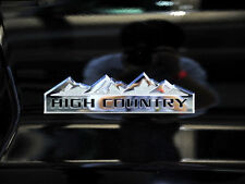 1x GENUINE HIGH COUNTRY Emblem Badge door tailgate Silverado YU Chrome picture