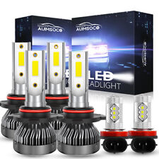 For 2008-2017 Mitsubishi Lancer Combo 6pcs Upgrade LED Headlight Bulbs Fog Light picture