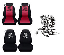 Car Seat Covers fits a 1994 to 2004 Ford Mustang -Tribal Horse Car Seat Covers picture