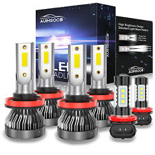 6Pcs LED Headlight High Low Beam Fog Light Bulbs Kit For 2016-2023 Toyota Tacoma picture