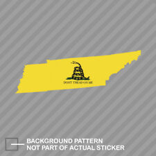 Tennessee State Shaped Gadsden Flag Sticker Decal Vinyl TN picture