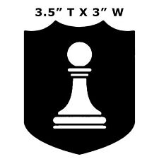 White Pawn Chess Piece - Car Truck Window Bumper Graphic Sticker Decal Souvenir picture