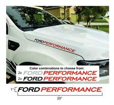 2 Ford Performance Cowl Sticker Decal fits Raptor Mustang Focus Explorer ST picture