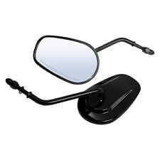 Black L & R Rear View Mirrors For Harley Road King Touring XL 883 SPORTSTER New picture