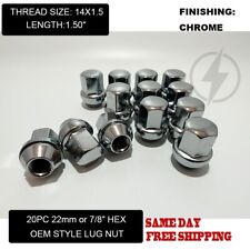 20pc Chrome 14x1.5 Fit Jeep Grand Cherokee Gladiator OEM Factory Style Lug Nut picture