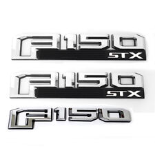 3pcs OEM F150 STX Emblems Fender Badges 3D for F-150 STX Genuine New Chrome picture