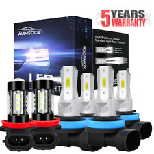 For Freightliner Cascadia 2008 - 2017 6pc Combo LED Headlight Bulbs + Fog Lamps picture
