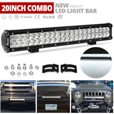 20inch 126W  LED Work Light Bar Flood Spot Driving Offroad 4WD Truck ATV SUV 21