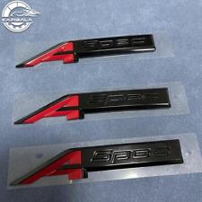 3pcs For Acura A-Spec Aspec Fender Rear Badge Sport Emblem Stickers Black & Red picture