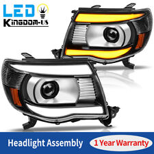 Fits 2005-2011 Toyota Tacoma Projector Headlights Sequential LED Switchback Lamp picture