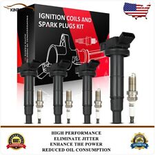 4 Ignition Coil & Iridium Spark Plug Fits 2002-2011 Toyota Camry 2.4L UF333 picture