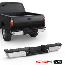 Chrome Rear Step Bumper For 2008 2009-2016 Ford F250 F350 F450 w/ Sensor Holes picture