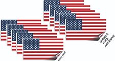 AMERICAN COUNTRY FLAG, STICKER, DECAL, 5YR VINYL, STATE FLAG  ( pack of 10 ) picture