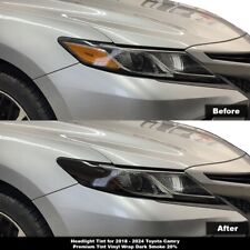 Crux Moto Headlight Tint Dark Smoke 20% for 2018 – 2024 Toyota Camry picture