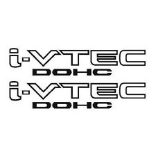 [#37] 2x Black i-VTEC DOHC Vinyl Decal Stickers Emblem Honda Acura ivtec picture