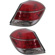 Tail Light Set For 07-09 Saturn Aura Clear and Red Lens Right and Left Side Pair picture