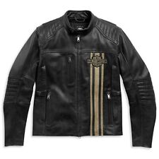 New Men's Harley Davidson Triple Vent Handmade Motorbike Riding Leather Jackets picture