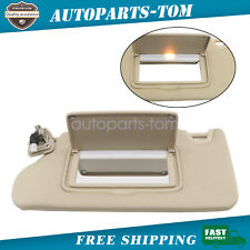 For 2013-2018 Nissan Altima Sun Visor With Light Mirror Driver Side Beige Tan picture