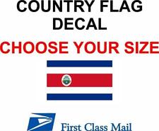 COSTA RICA COUNTRY FLAG, STICKER, DECAL, 5YR VINYL, Country Flag of Costa Rica picture