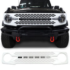 IAG I-Line High End Style Front Grille Gloss White for Ford Bronco 2021+ picture