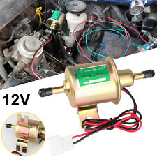 12V Universal Electric Fuel Pump 4-7PSI Inline Low Pressure Gas Diesel HEP-02A picture