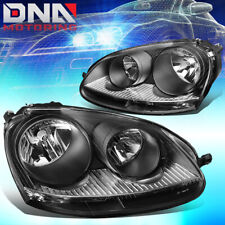FOR 06-09 VW GTI/JETTA BLACK HOUSING CLEAR CORNER SIDE HEADLIGHT/LAMP REPLACS picture