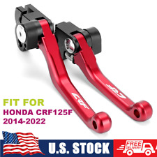 CRF LOGO CNC Red Pivot Brake Clutch Levers For HONDA CRF125F 2014-2022 CRF 125F picture