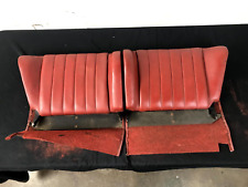 Porsche 911 912 69-73 Coupe  Rear Seat Back Set L&R Factory Red Leather picture