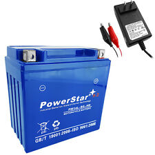 Battery for 2008-2010 Buell 1125R, 1125CR Replaces YTX14L-BS + 12v 1amp Charger picture