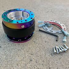 6 Hole Universal Car Steering Wheel Quick Release Hub Adapter Neochrome picture