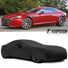 Indoor Stretch Satin Car Cover Custom Black For Aston Martin Rapide S 2010-2019 picture