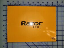2002 Dodge Razor M80 Concept Press Kit Brochure  picture