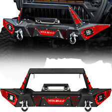 YITAMOTOR Front Bumper for 2018-2024 Jeep Wrangler JL / 2020-2023 Jeep Gladiator picture