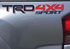TOYOTA TRD 4x4 SPORT Decals Vinyl Stickers 1 PAIR truck bed Red Black picture