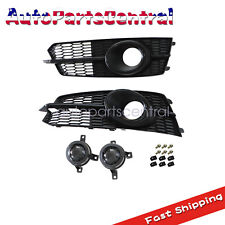 For Audi S6 A6 C7.5 2016-2018 Honeycomb Grille RS6 Style Fog Light Cover ACC picture
