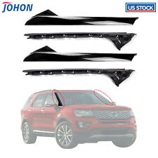 2Pair Set Outer & Inner Windshield Trim Moldings For 2011-2019 Ford Explorer New picture