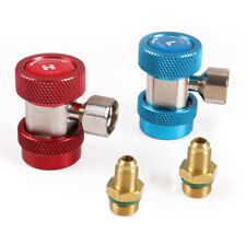 1Pair Adjustable A/C R134A Adapters L/H Quick Coupler Hose Connector Fitting Kit picture