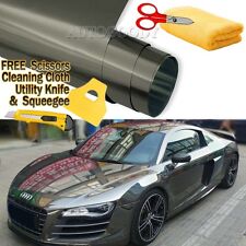 Chrome Mirror Vinyl Film Wrap Sticker Decal Stretchable Reflective Super Gloss picture