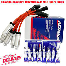 Genuine 8pcs Wires 48322 Spark Plugs 41962 Chevy Silverado GMC 4.8/5.3/6.0L V8 picture