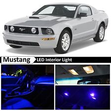 5x Blue LED Lights Interior Package Kit for 2005-2009 Ford Mustang picture