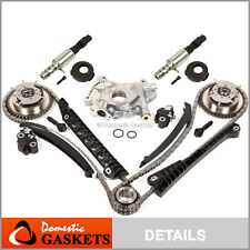 04-08 Ford F150 Lincoln 5.4L 3V Timing Chain Oil Pump Kit+Cam Phasers+Solenoid picture